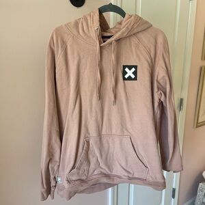 Banana Republic Dusty Rose Pullover Hoodie with Patch